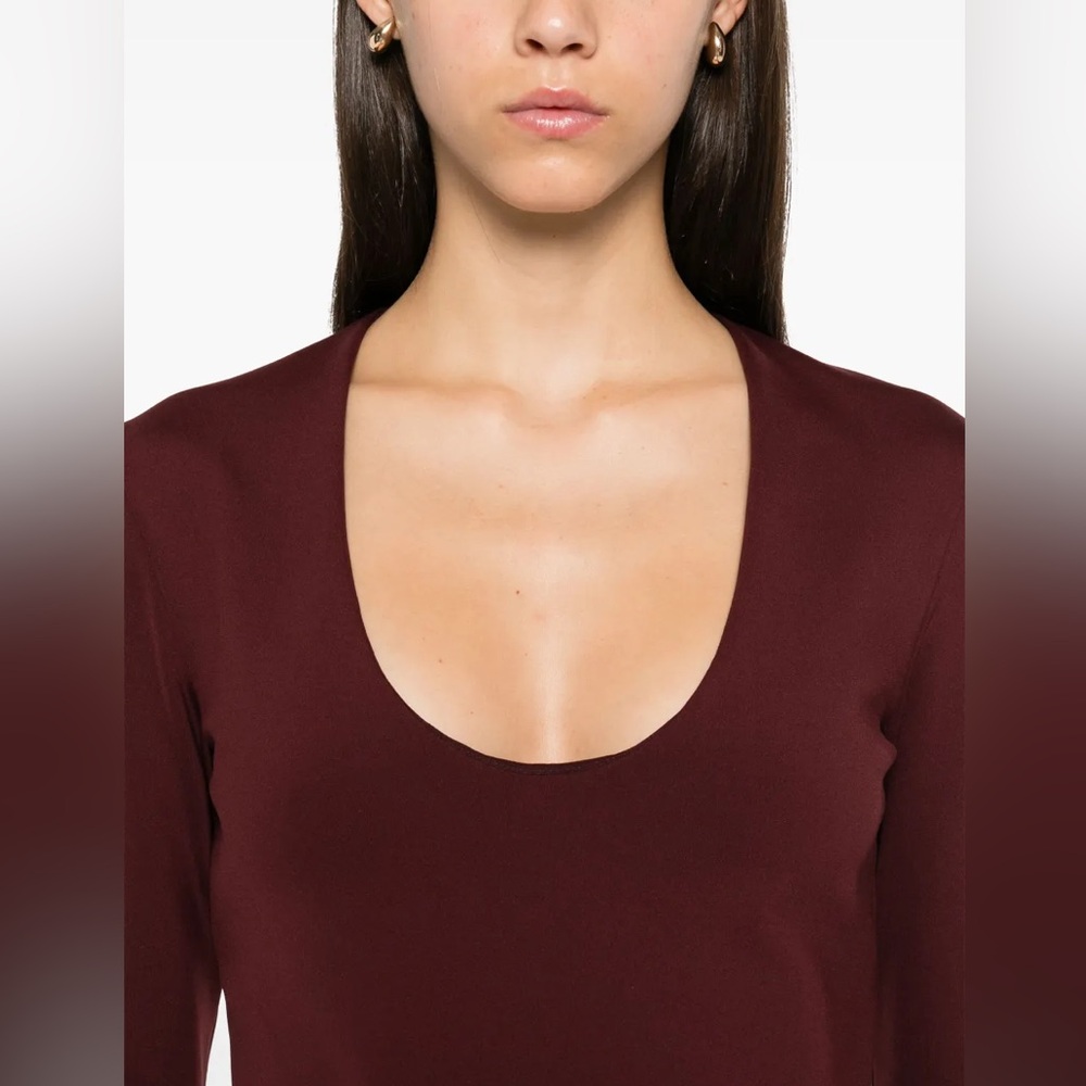 Philosophy Chocolate Brown Long‎ Sleeve Blouse